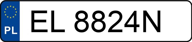 Numer rejestracyjny EL 8824N posiada OPEL VECTRA 1.8 - EL8824N