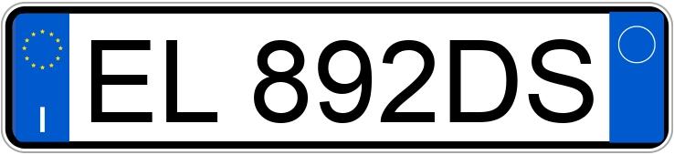 Numer rejestracyjny EL892DS posiada FIAT Punto 4a serie Numer rejestracyjny EL892DS posiada FIAT Punto 4a serie