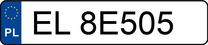 Numer rejestracyjny EL 8E505 posiada RENAULT KADJAR - EL8E505