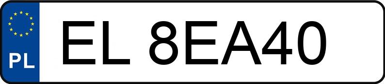 Numer rejestracyjny EL 8EA40 posiada AUDI TT - EL8EA40