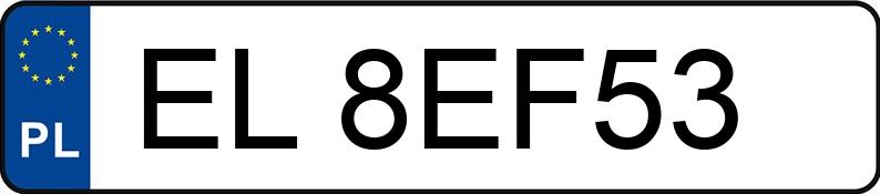 Numer rejestracyjny EL 8EF53 posiada FIAT DUCATO 2.3 MULTIJET - EL8EF53