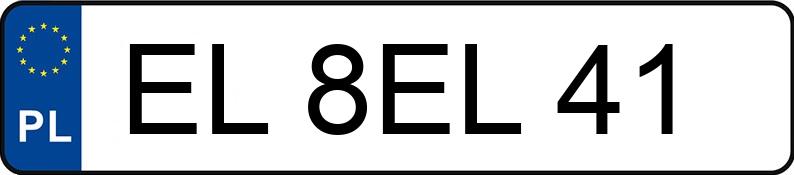 Numer rejestracyjny EL 8EL 41 posiada MERCEDES-BENZ V-KLASSE - EL8EL41