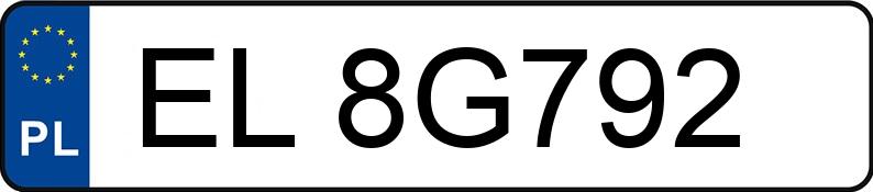 Numer rejestracyjny EL 8G792 posiada SUBARU XV 2.0 MR`18 E6 Exclusive+ (EyeSight) CVT - EL8G792