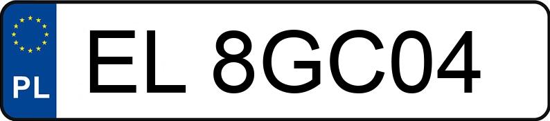 Numer rejestracyjny EL 8GC04 posiada RENAULT MEGANE - EL8GC04