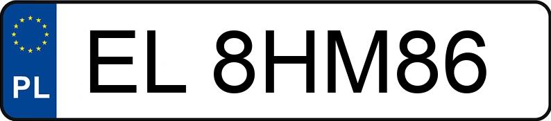 Numer rejestracyjny EL 8HM86 posiada BMW 120I - EL8HM86