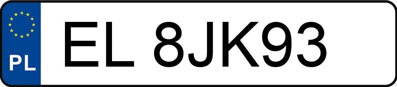 Numer rejestracyjny EL 8JK93 posiada BMW M240I - EL8JK93