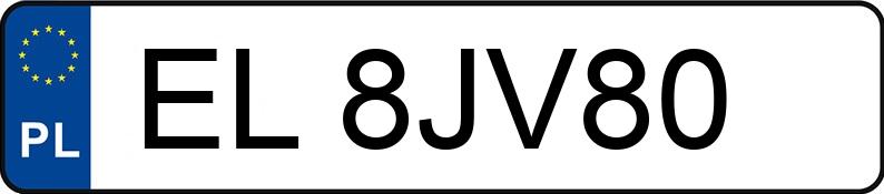 Numer rejestracyjny EL 8JV80 posiada BMW 320i MR`19 E6d G20 xDrive Steptronic - EL8JV80