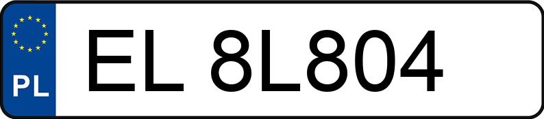 Numer rejestracyjny EL 8L804 posiada KIA OPTIMA - EL8L804