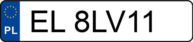 Numer rejestracyjny EL 8LV11 posiada VOLKSWAGEN Passat B6 2.0 TDI-CR MR`05 E5 Comfortline BMT - EL8LV11