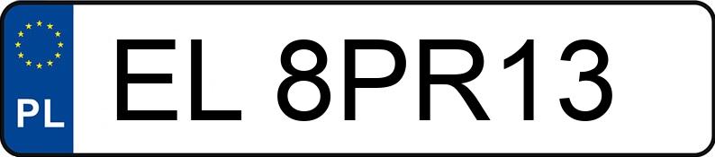 Numer rejestracyjny EL 8PR13 posiada SEAT TARRACO - EL8PR13