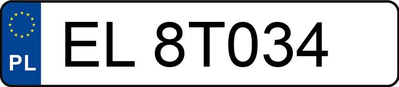 Registreringsnumret EL 8T034 har SKODA Superb III 1.8 TSI MR`15 E6 Sportline - EL8T034