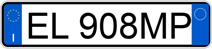 Numer rejestracyjny EL908MP posiada ALFA ROMEO MiTo