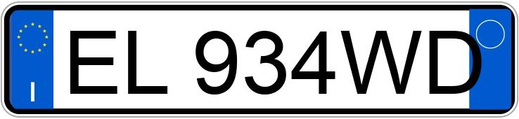 Numer rejestracyjny EL934WD posiada FIAT Panda 2a serie Numer rejestracyjny EL934WD posiada FIAT Panda 2a serie