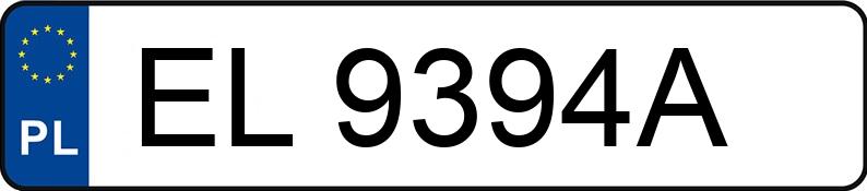 Numer rejestracyjny EL 9394A posiada VOLKSWAGEN GOLF - EL9394A Numer rejestracyjny EL 9394A posiada VOLKSWAGEN GOLF - EL9394A