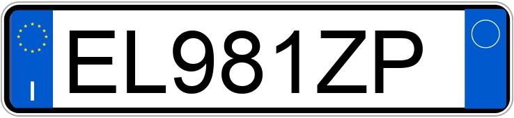 Numer rejestracyjny EL981ZP posiada FIAT 500 Numer rejestracyjny EL981ZP posiada FIAT 500