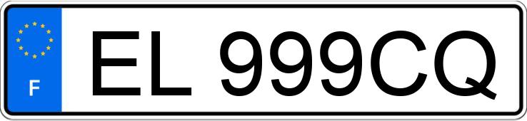 Numer rejestracyjny EL999CQ posiada BMW Serie 3