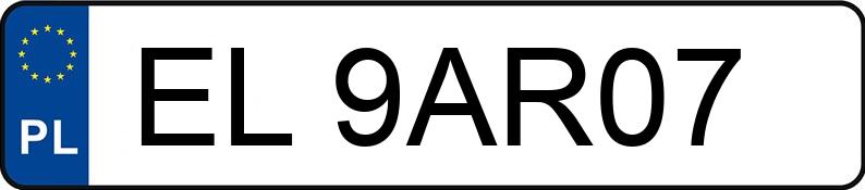 Numer rejestracyjny EL 9AR07 posiada SKODA OCTAVIA - EL9AR07 Numer rejestracyjny EL 9AR07 posiada SKODA OCTAVIA - EL9AR07