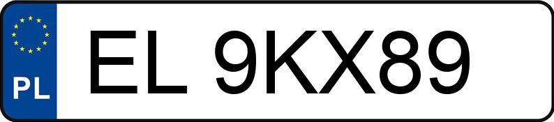 Numer rejestracyjny EL 9KX89 posiada OPEL ASTRA - EL9KX89