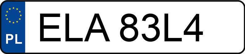 Numer rejestracyjny ELA 83L4 posiada NISSAN QASHQAI - ELA83L4