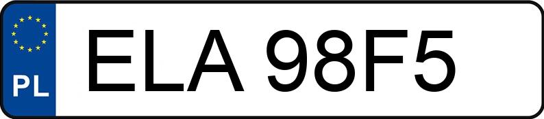 Numer rejestracyjny ELA 98F5 posiada KIA Cee d 1.6 MR`07 E4 Comfort - ELA98F5