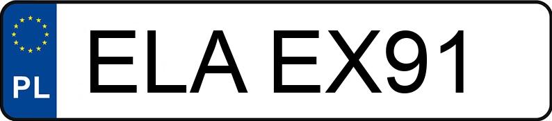 Numer rejestracyjny ELA EX91 posiada BMW 320i Coupe MR`06 E4 E92 320i Coupe MR`06 E4 E92 - ELAEX91