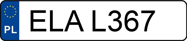 Numer rejestracyjny ELA L367 posiada RENAULT THALIA - ELAL367