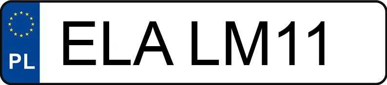 Numer rejestracyjny ELA LM11 posiada BELARUS 920 - ELALM11