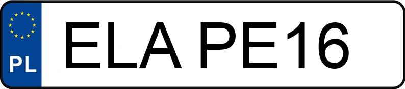 Numer rejestracyjny ELA PE16 posiada BMW 320D - ELAPE16