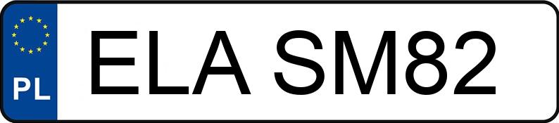 Numer rejestracyjny ELA SM82 posiada AUDI 80 2.0 Kat. B4 e Aut. - ELASM82