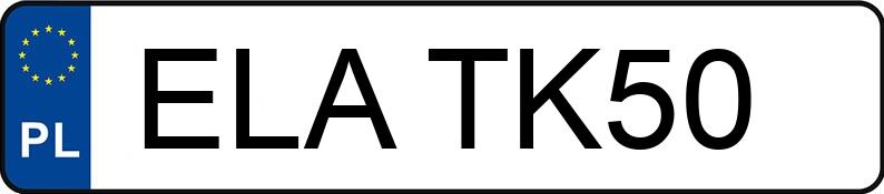 Numer rejestracyjny ELA TK50 posiada VOLKSWAGEN PASSAT - ELATK50 Numer rejestracyjny ELA TK50 posiada VOLKSWAGEN PASSAT - ELATK50