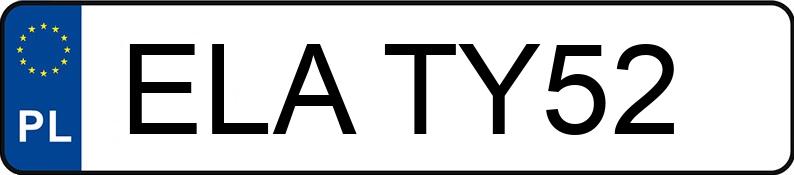 Numer rejestracyjny ELA TY52 posiada VOLKSWAGEN GOLF VARIANT - ELATY52