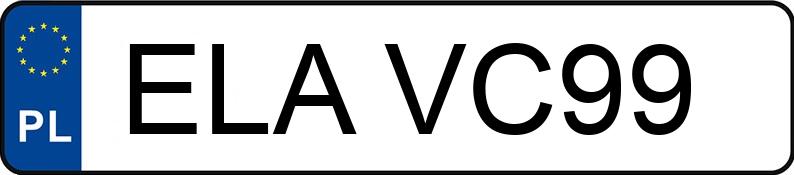 Il numero di registrazione ELA VC99 ha MERCEDES-BENZ 200 D 124 200D - ELAVC99