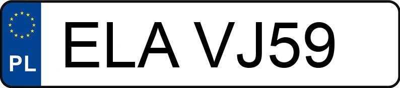 Numer rejestracyjny ELA VJ59 posiada VOLKSWAGEN LT 46 TDi MR`99 E2 4.6t LT 46 TDi MR`99 E2 4.6t - ELAVJ59