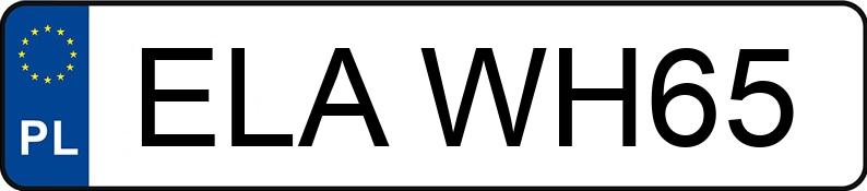 Numer rejestracyjny ELA WH65 posiada BMW 116D - ELAWH65