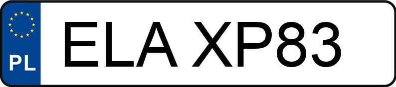Numer rejestracyjny ELA XP83 posiada RENAULT MODUS - ELAXP83
