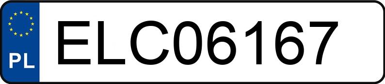 Numer rejestracyjny ELC 06167 posiada RENAULT MEGANE SCENIC - ELC06167