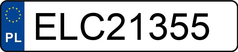 Numer rejestracyjny ELC 21355 posiada VOLKSWAGEN GOLF - ELC21355