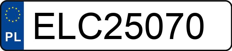 Numer rejestracyjny ELC 25070 posiada OPEL ASTRA - ELC25070