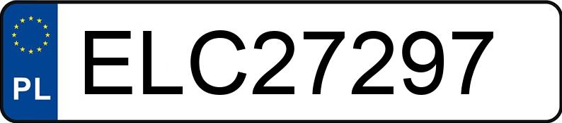 Numer rejestracyjny ELC 27297 posiada AUDI 80 - ELC27297