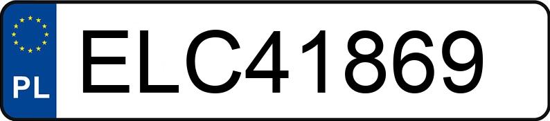 Numer rejestracyjny ELC 41869 posiada VOLKSWAGEN TRANSPORTER - ELC41869