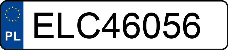 Numer rejestracyjny ELC 46056 posiada BMW 560 - ELC46056