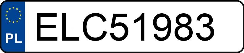 Numer rejestracyjny ELC 51983 posiada HONDA CIVIC 5DR - ELC51983