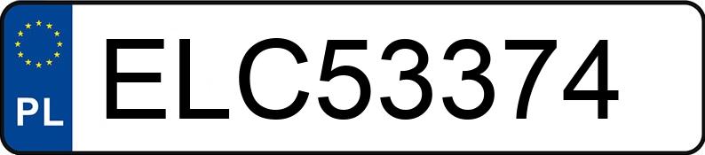 Numer rejestracyjny ELC 53374 posiada BMW 735i Kat. E38 L Aut. - ELC53374