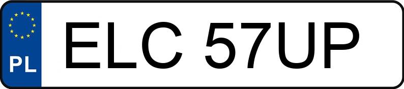 Numer rejestracyjny ELC 57UP posiada BMW X3 - ELC57UP