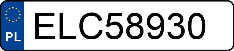 Numer rejestracyjny ELC 58930 posiada OPEL CORSA - ELC58930