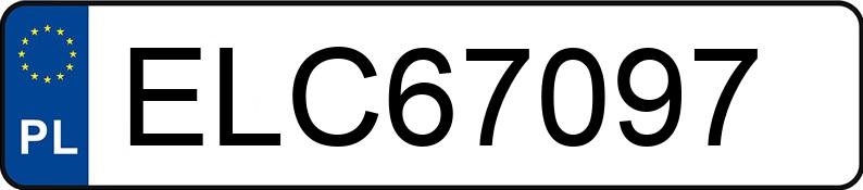 Numer rejestracyjny ELC 67097 posiada MERCEDES-BENZ GLS 450 - ELC67097