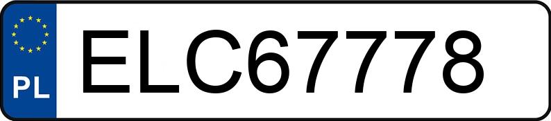 Numer rejestracyjny ELC 67778 posiada BMW 335D - ELC67778