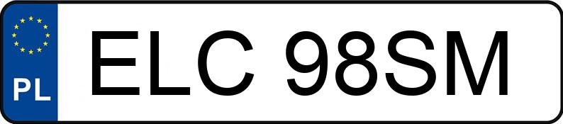 Numer rejestracyjny ELC 98SM posiada FIAT Cinquecento 0.9 170 - ELC98SM