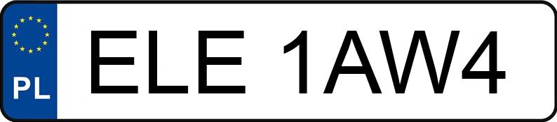Numer rejestracyjny ELE 1AW4 posiada DAIMLERCHRYSLER VITO - ELE1AW4