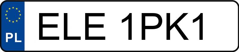 Numer rejestracyjny ELE 1PK1 posiada RENAULT EXPRESS - ELE1PK1